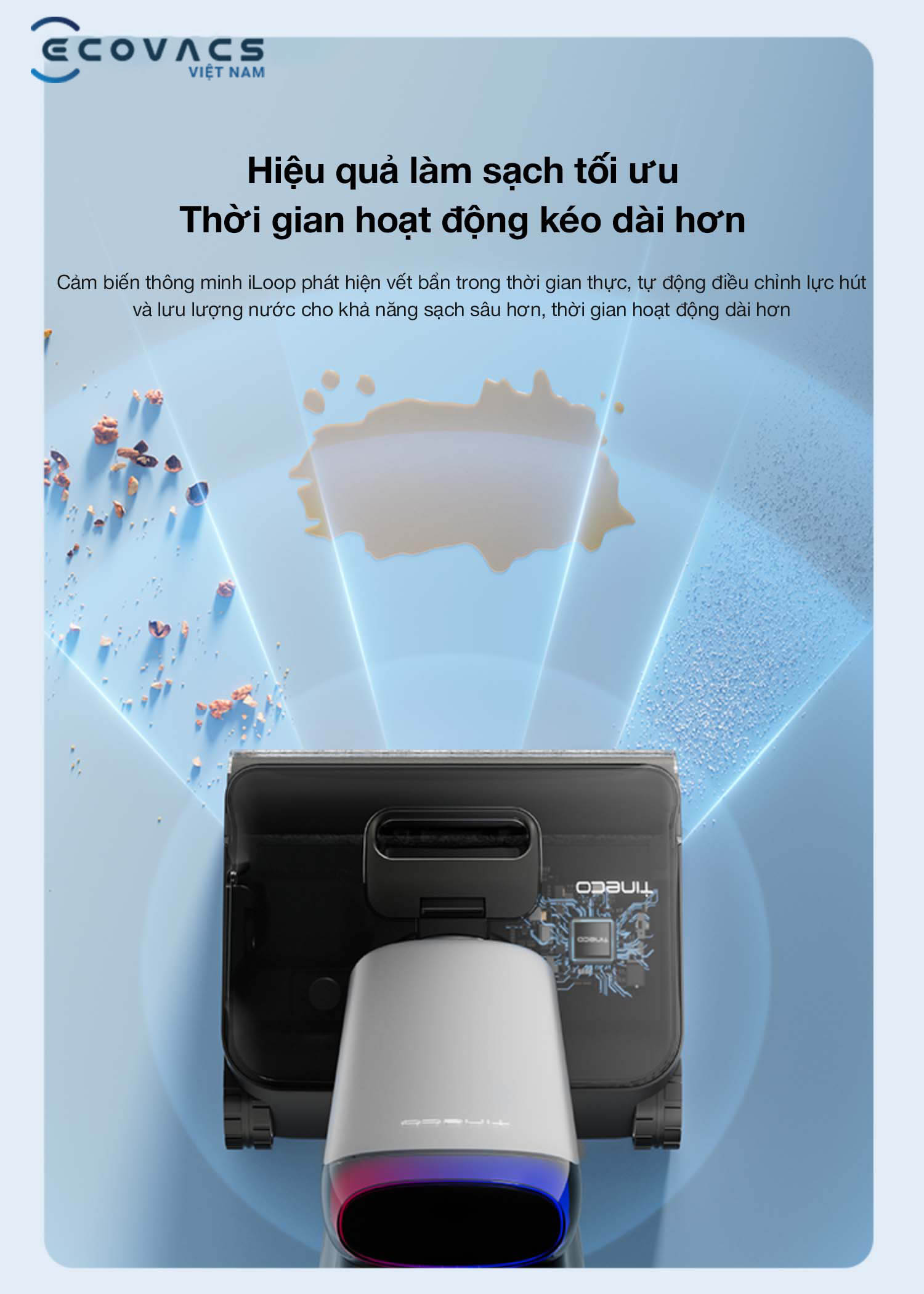Máy hút bụi lau nhà Tineco Floor One S9 Artist tính năng 9