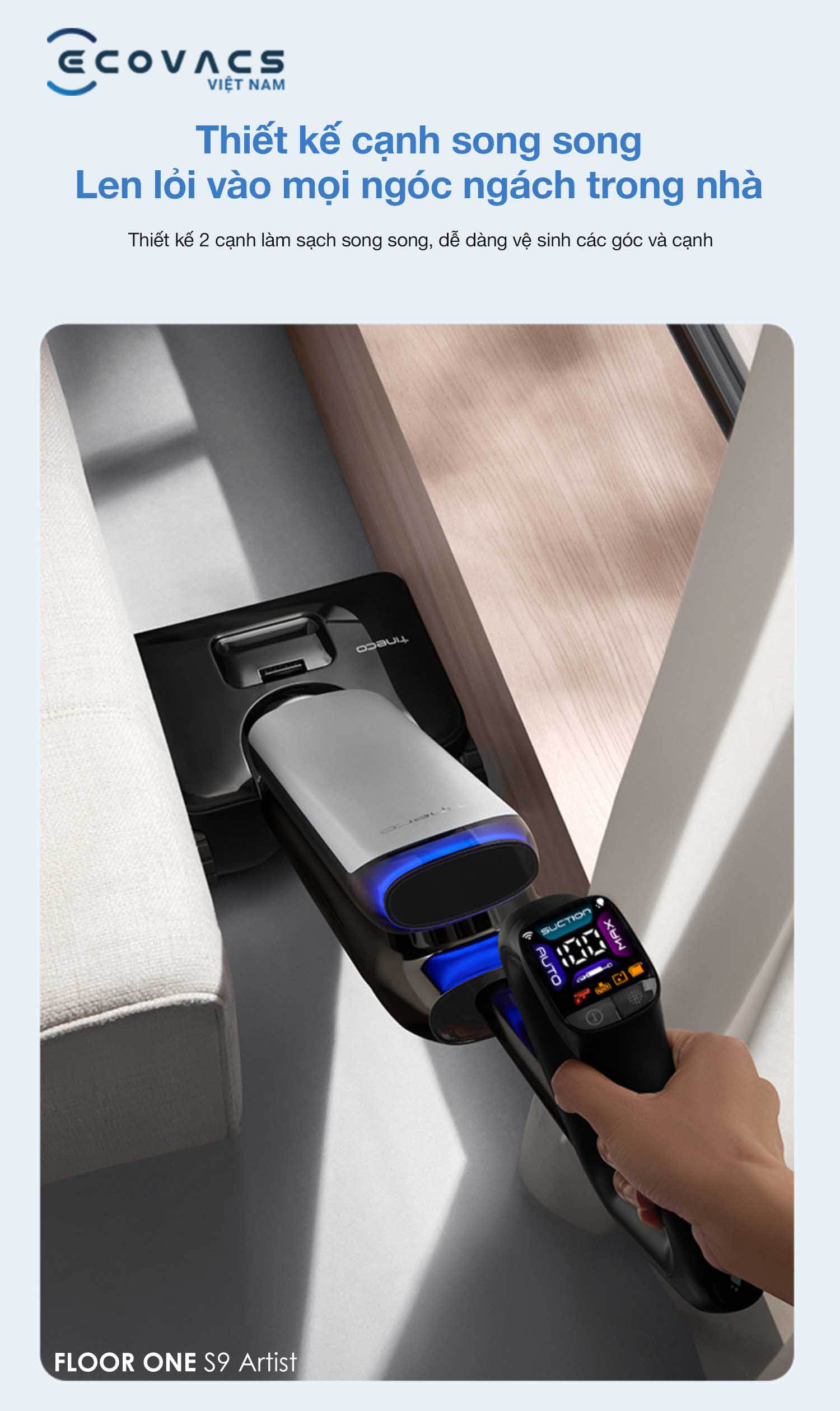 Máy hút bụi lau nhà Tineco Floor One S9 Artist tính năng 11