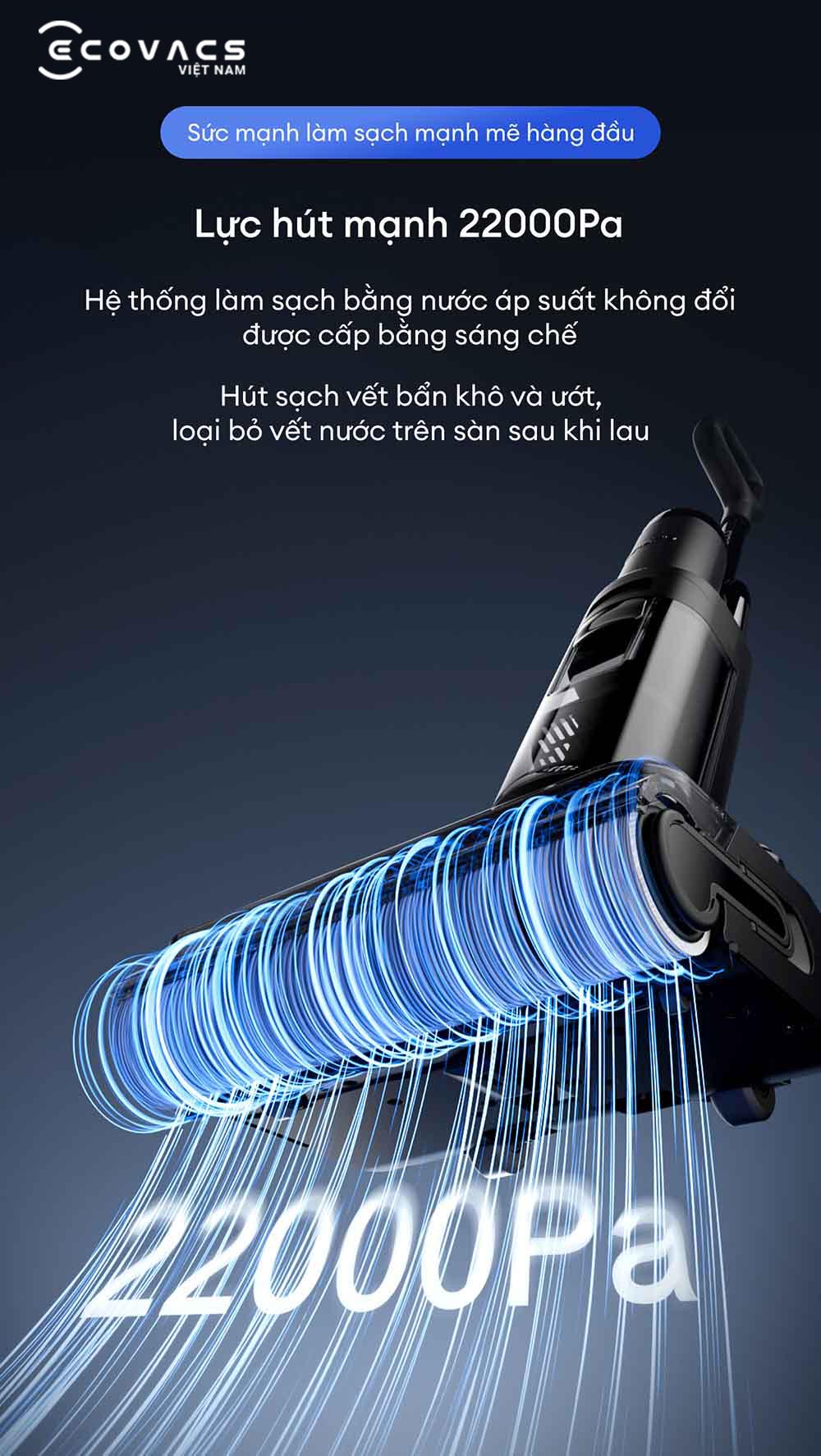 Tineco Floor One Switch S7 Stretch đặc tính sản phẩm 2