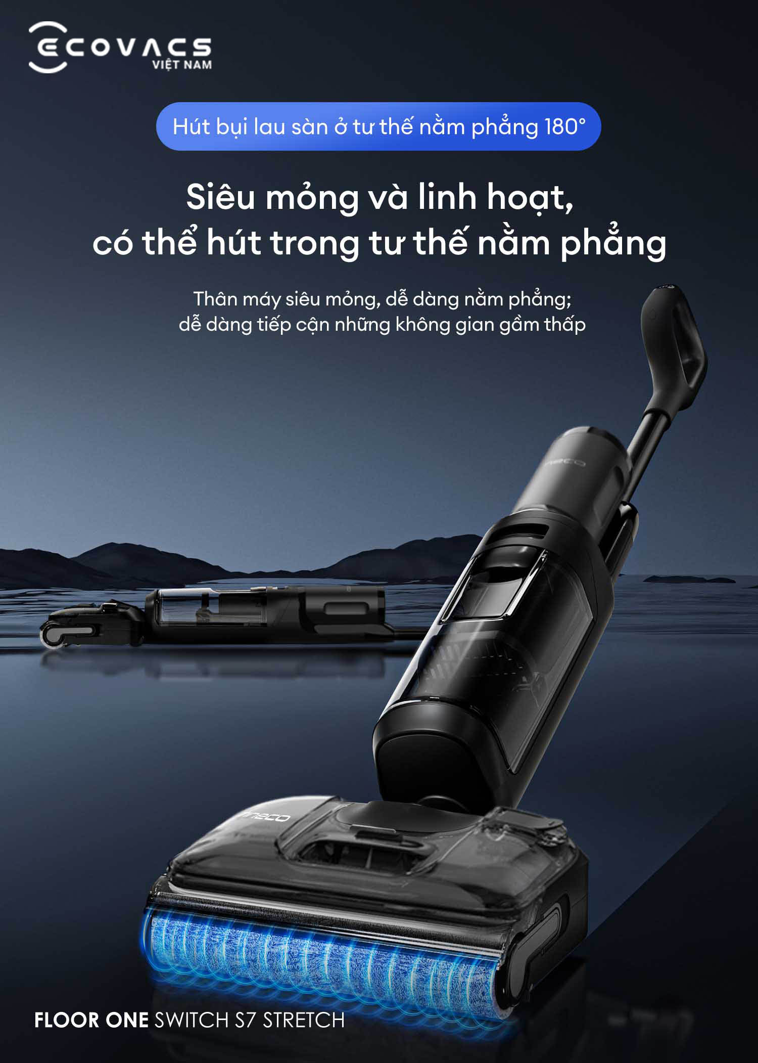 Tineco Floor One Switch S7 Stretch đặc tính sản phẩm 4