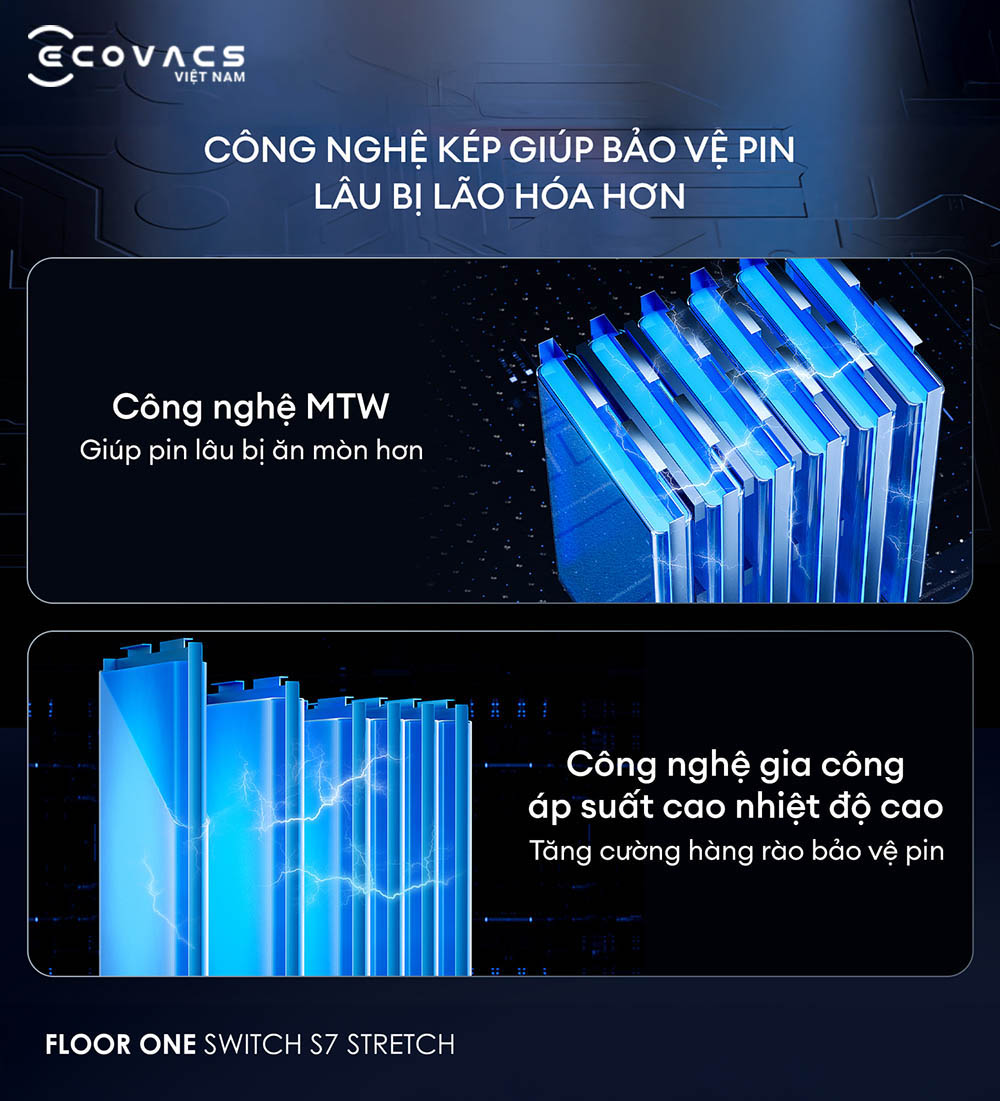 Tineco Floor One Switch S7 Stretch đặc tính sản phẩm 20