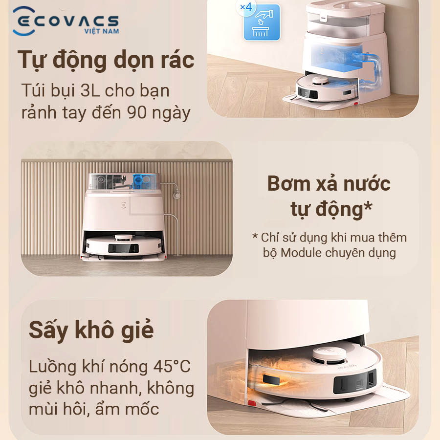 Ecovacs Deebot T30 Pro Omni đặc tính sản phẩm 8