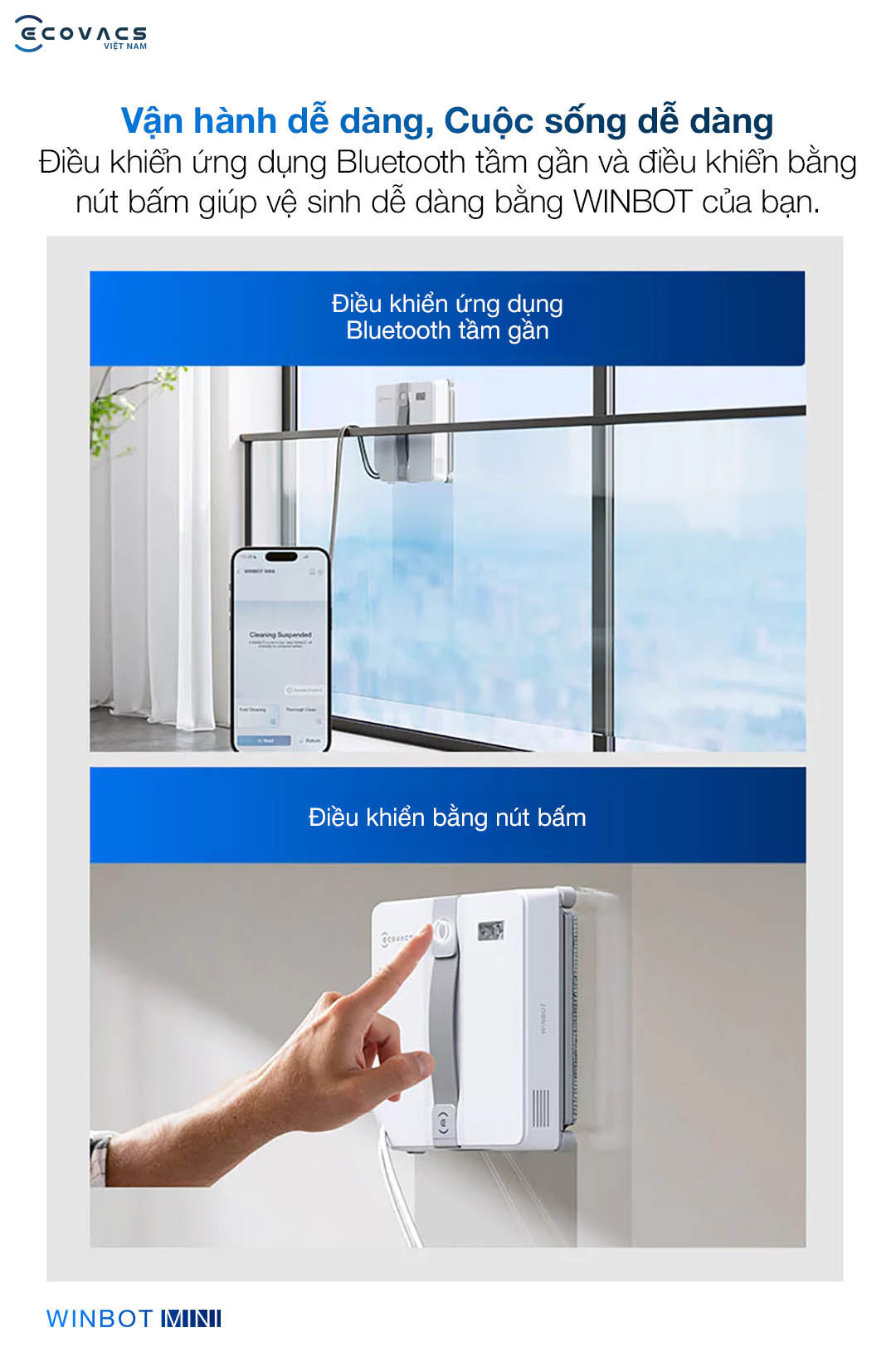 Ecovacs Winbot Mini sản phẩm 7