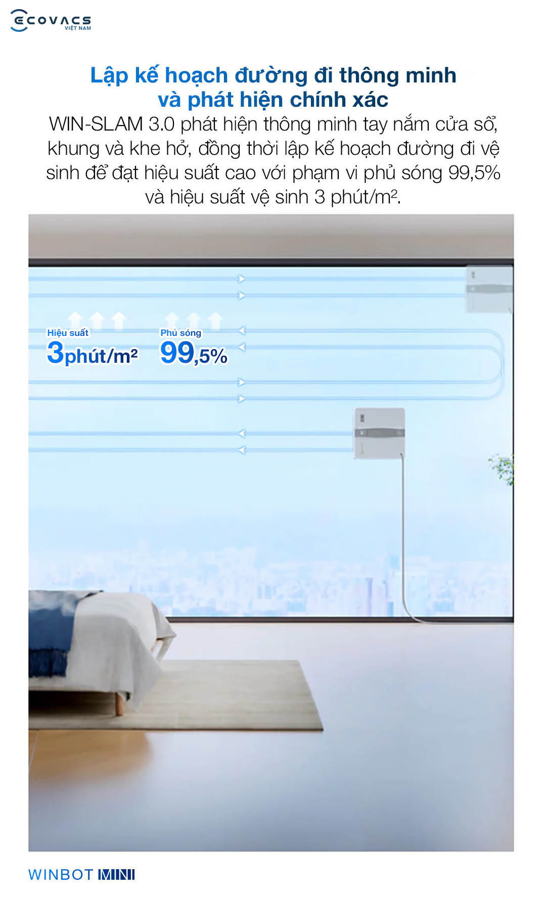 Robot Ecovacs Winbot Mini ảnh đặc tính 5