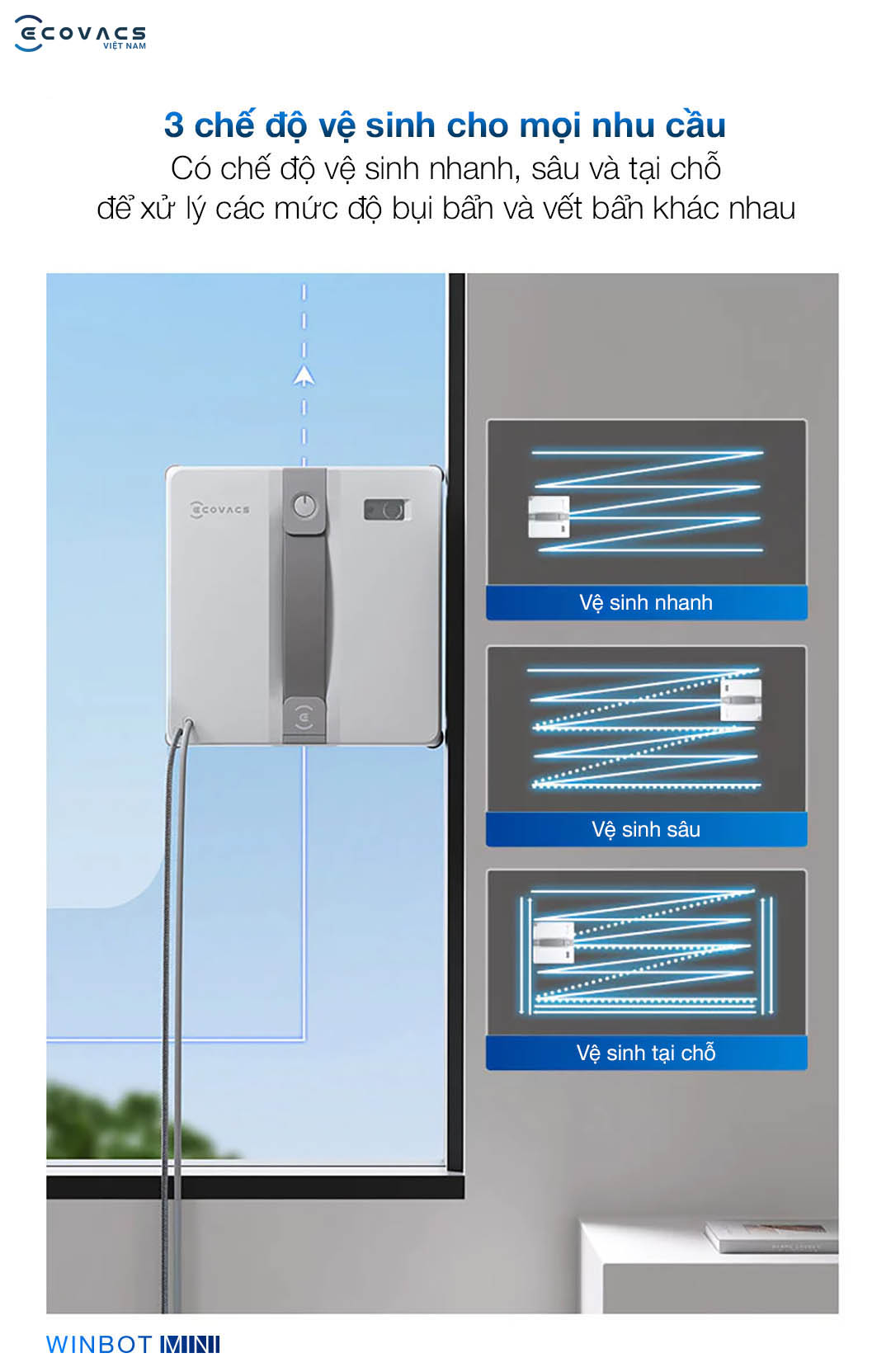 Ecovacs Winbot Mini sản phẩm 6