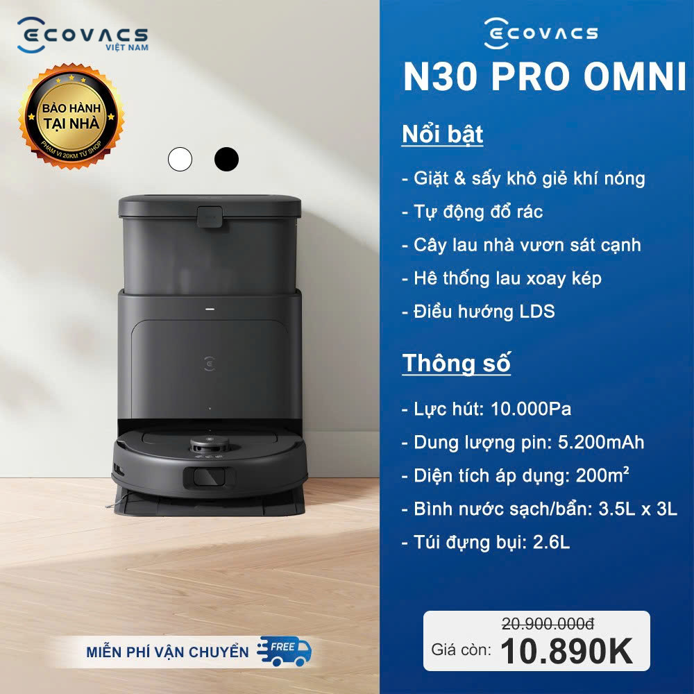 5 Mẫu Robot Hút Bụi Ecovacs Đáng Mua Nhất
