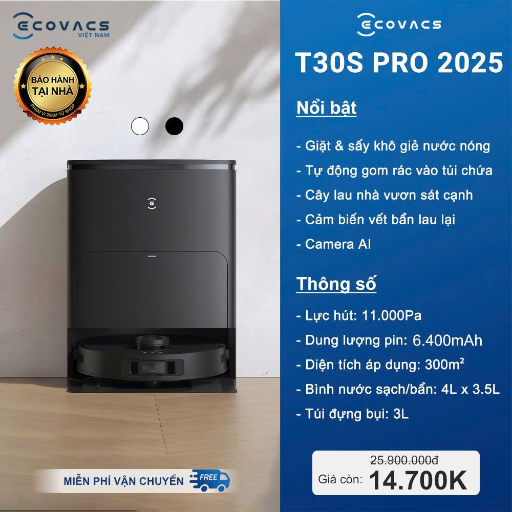 5 Mẫu Robot Hút Bụi Ecovacs Đáng Mua Nhất