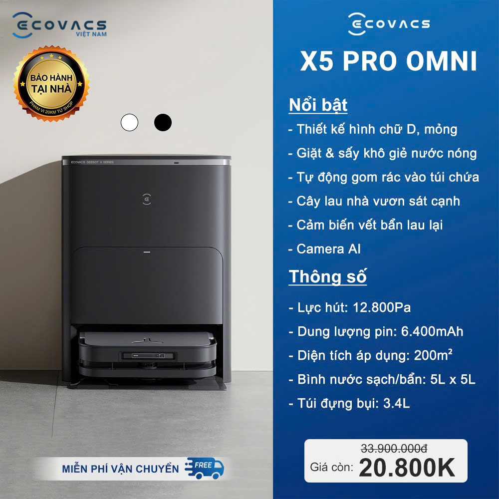5 Mẫu Robot Hút Bụi Ecovacs Đáng Mua Nhất