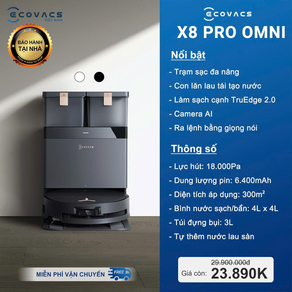 5 Mẫu Robot Hút Bụi Ecovacs Đáng Mua Nhất