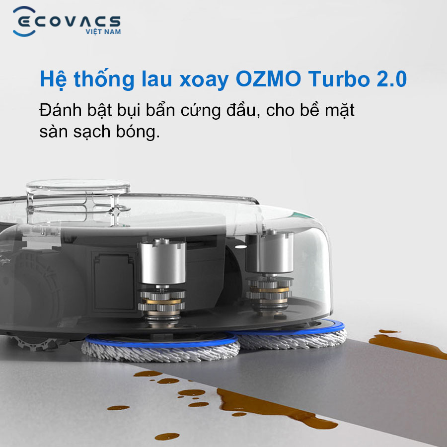 Robot Ecovacs Deebot Mini lau xoay hiện đại