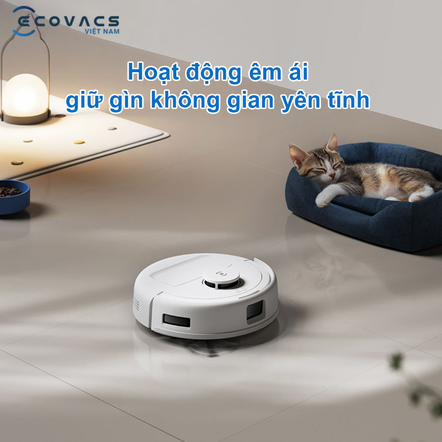 Robot Ecovacs Deebot Mini hoạt động êm ái