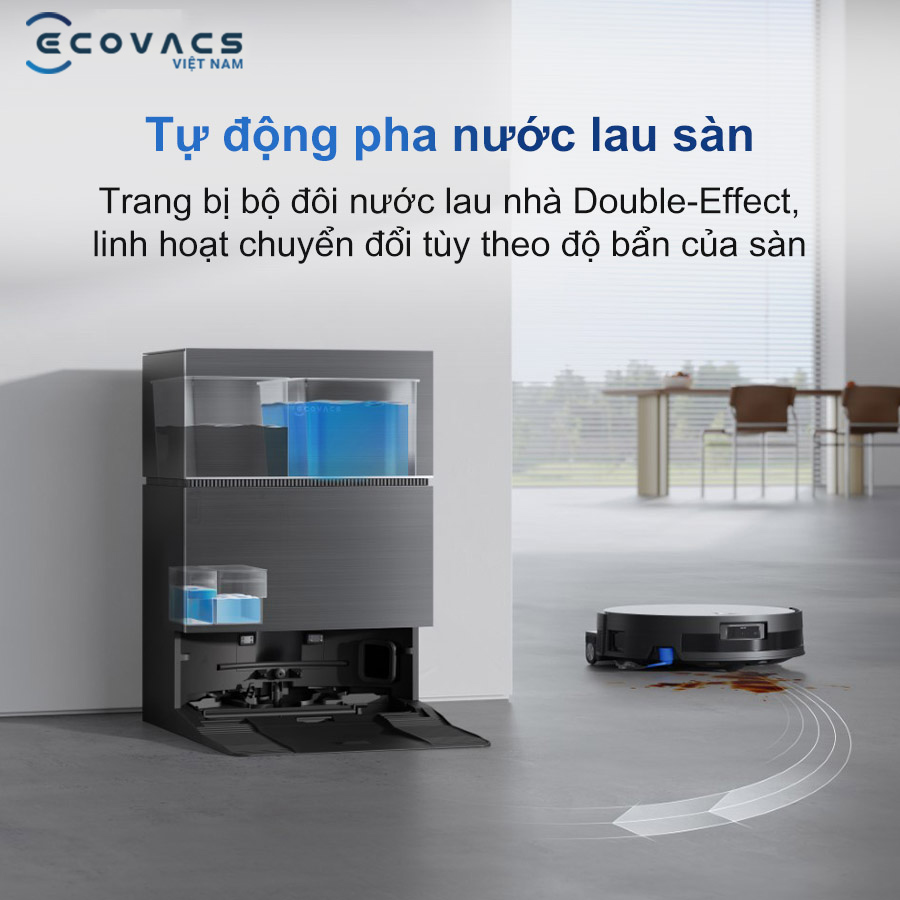 Robot Ecovacs Deebot X11 Pro Omni tự động pha nước lau sàn