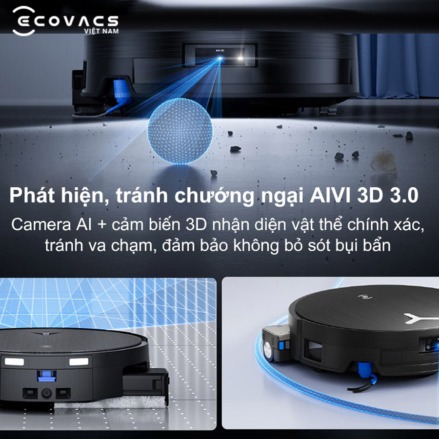 Robot Ecovacs Deebot X11 Pro Omni phát hiện chướng ngại vật