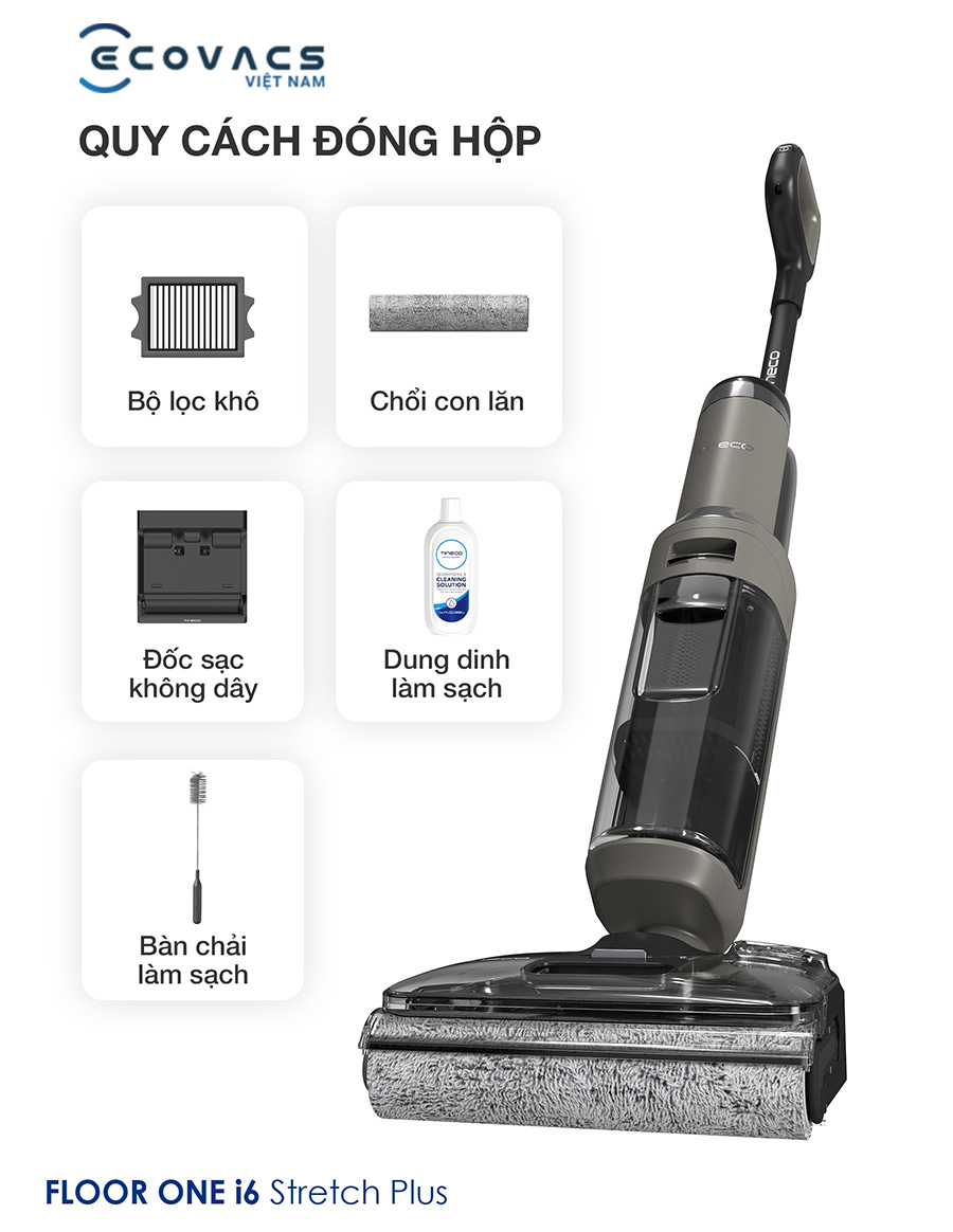 Tineco Floor One i6 Stretch Plus quy cách đóng hộp