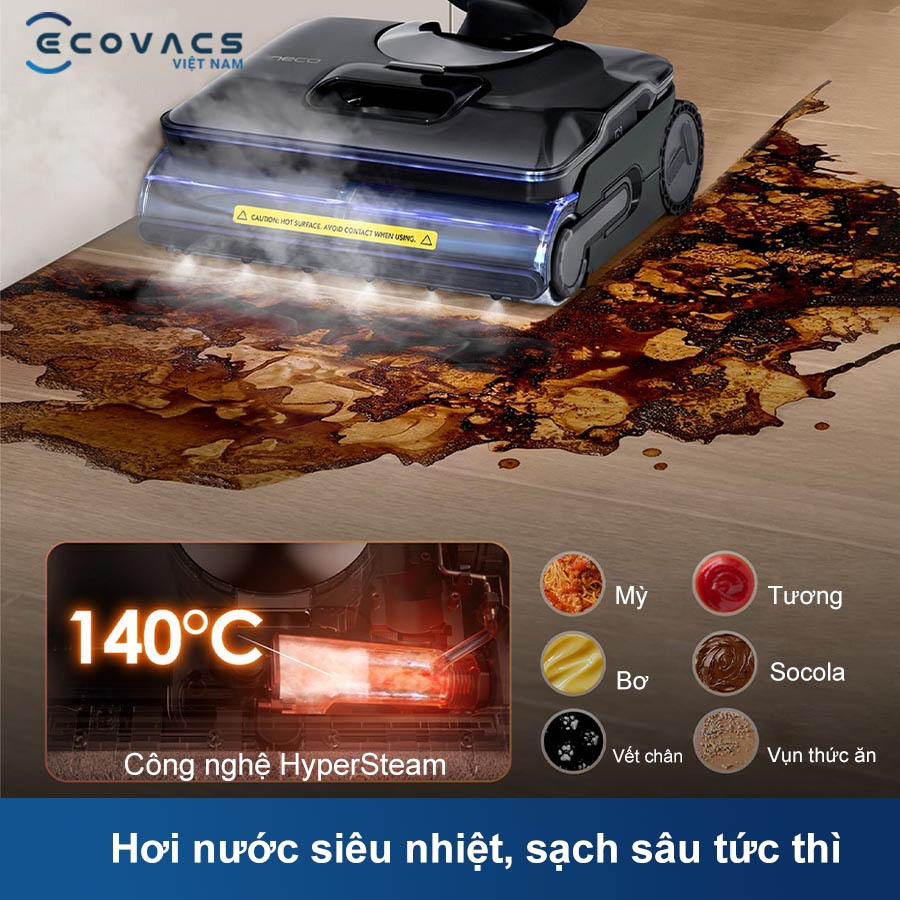 Tineco Floor One S7 Stretch Steam công nghệ hơi nước