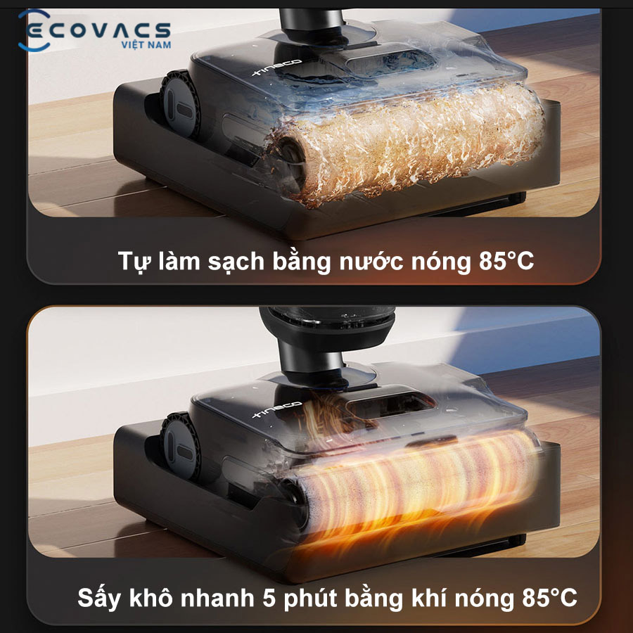 Tineco Floor One S7 Stretch Steam hệ thống tự làm sạch