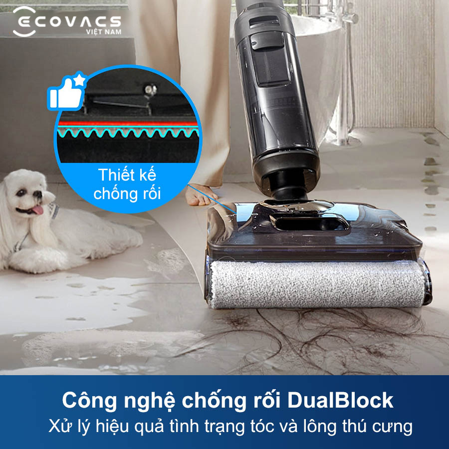 Tineco Floor One S7 Stretch Steam công nghệ chống rối