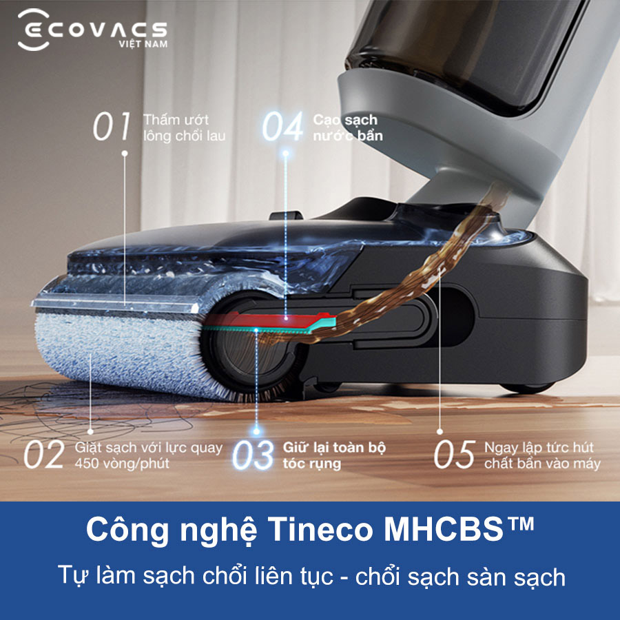 Tineco Floor One i5 Stretch Plus đặc tính 4