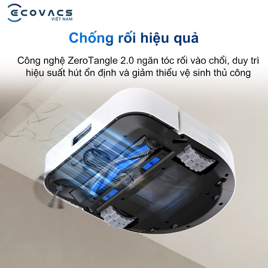 Ecovacs Deebot X5 Hybrid chống rối hiệu quả