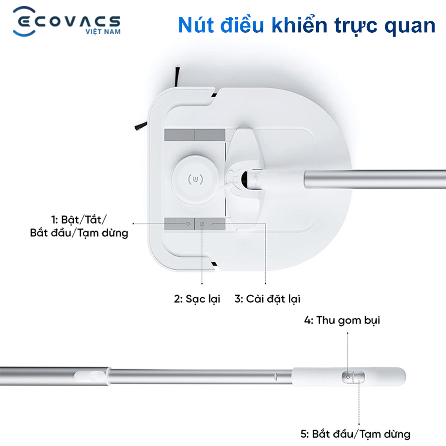 Ecovacs Deebot X5 Hybrid kết nối nhanh chóng