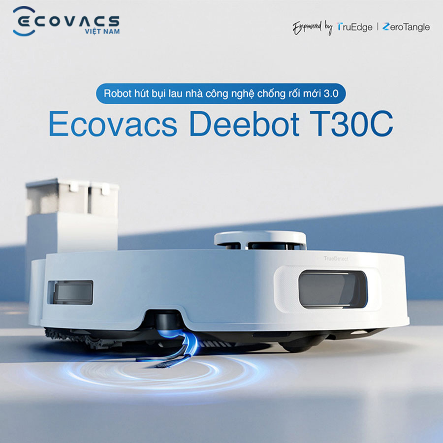 Robot Ecovacs Deebot T30C chống rối hiệu quả