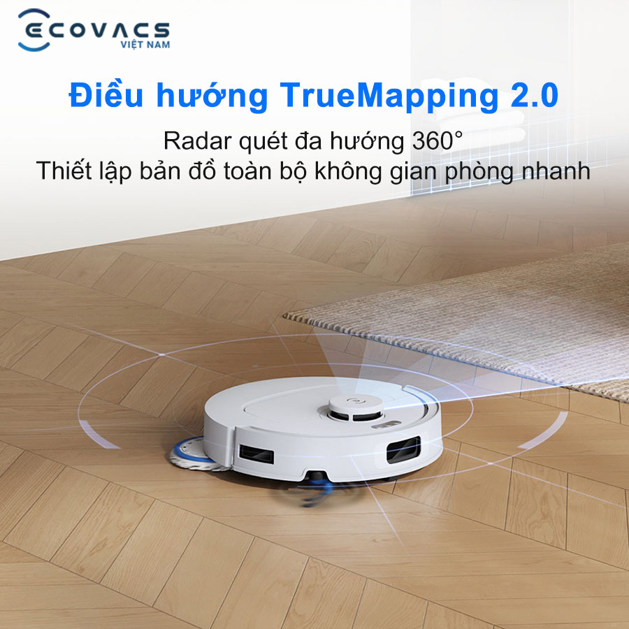 Robot Ecovacs Deebot T30C điều hướng chính xác
