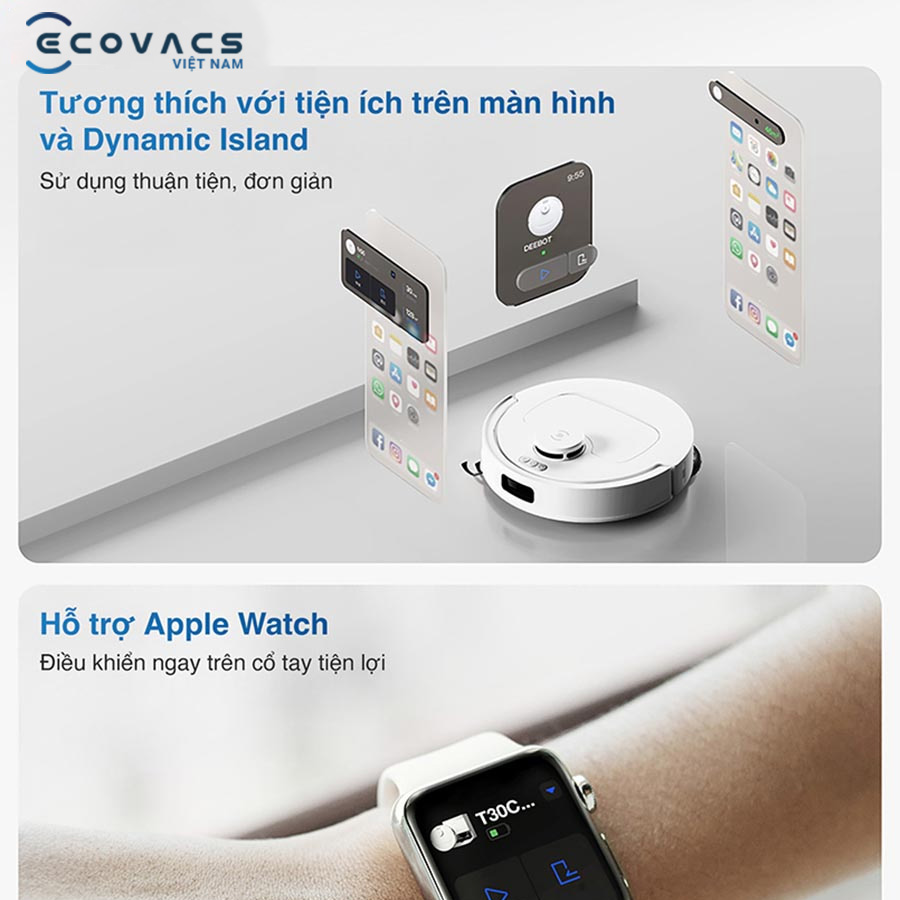 Robot Ecovacs Deebot T30C điều khiển thông minh
