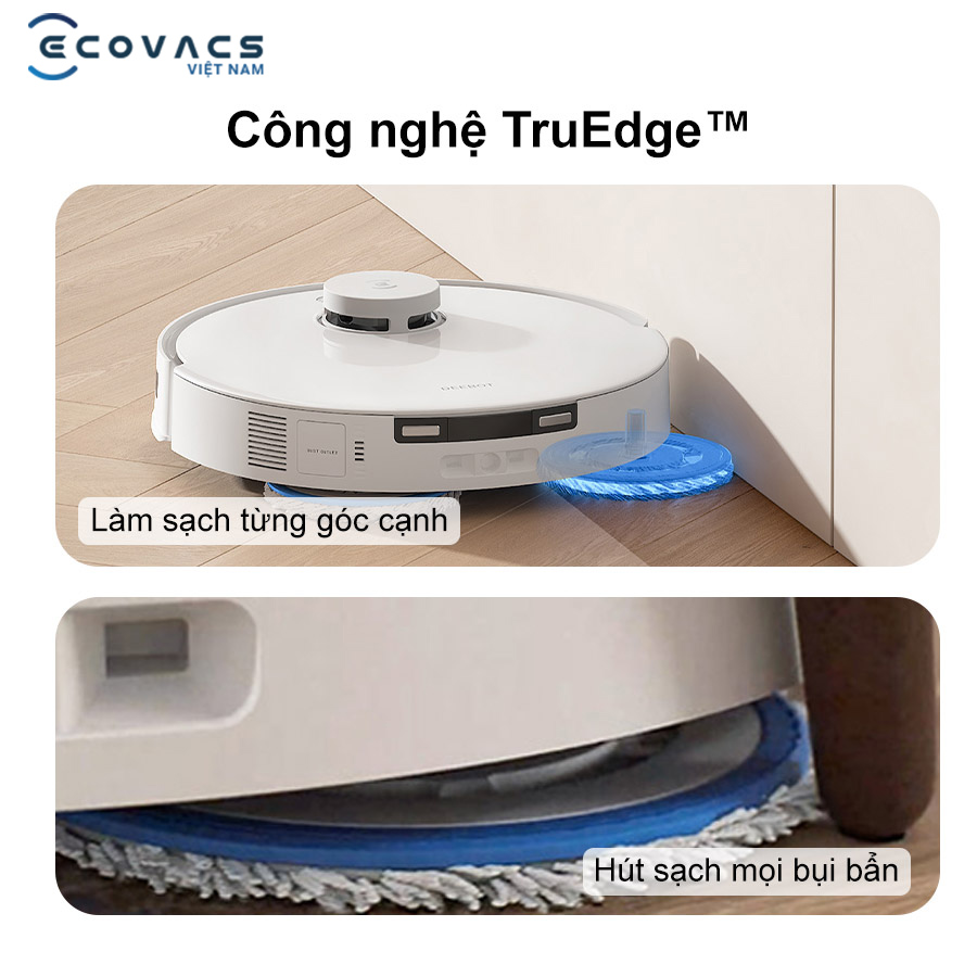Robot Ecovacs Deebot T30e Pro Omni với công nghệ TrueEdge