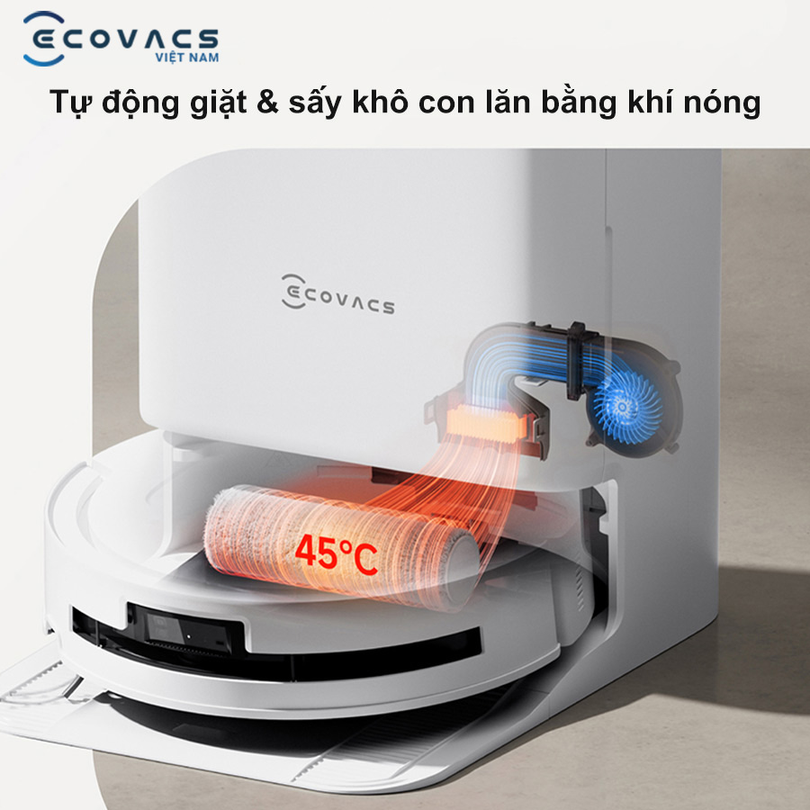 robot robot Ecovacs T80 Omni với trạm omni tiện lợi 2