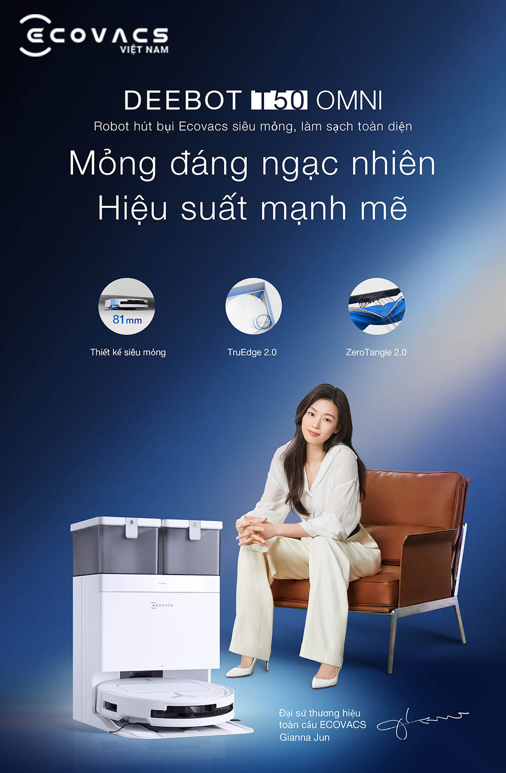 Ecovacs Deebot T50 Omni ưu điểm vượt trội
