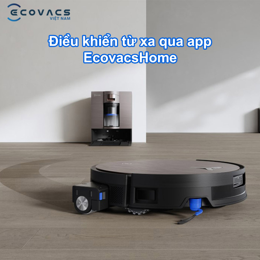 Robot Ecovacs Deebot X11 OmniCyclone điều khiển từ xa qua app