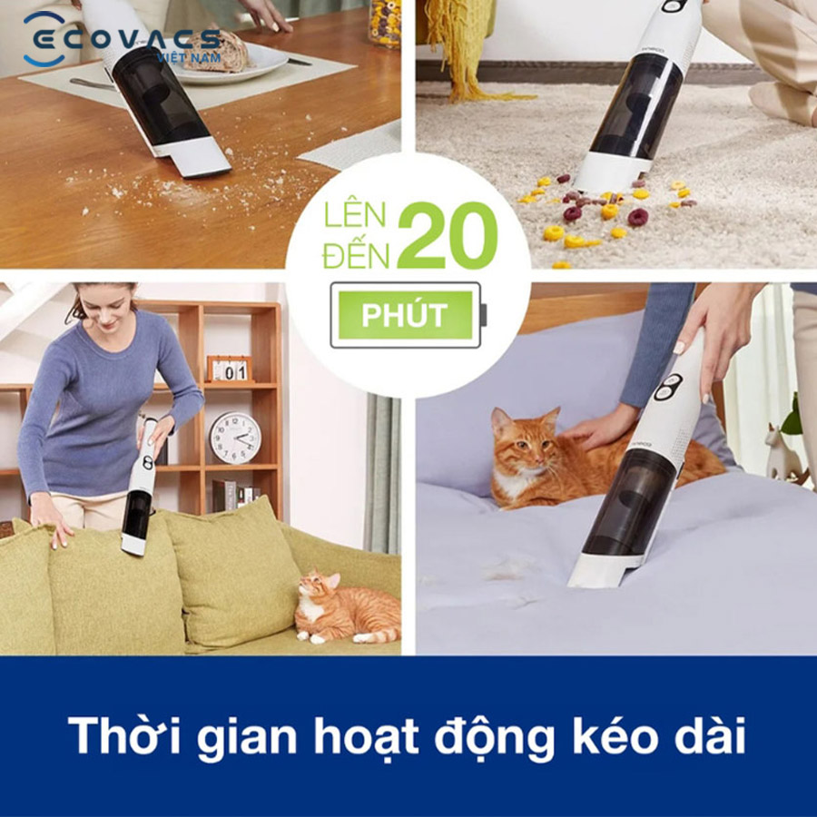 Tineco Go Mini đặc điểm pin dung lượng cao
