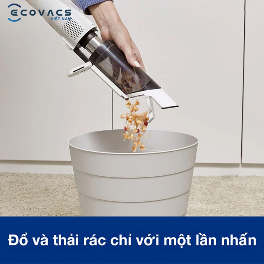 Tineco Go Mini đặc điểm đổ rác nhanh