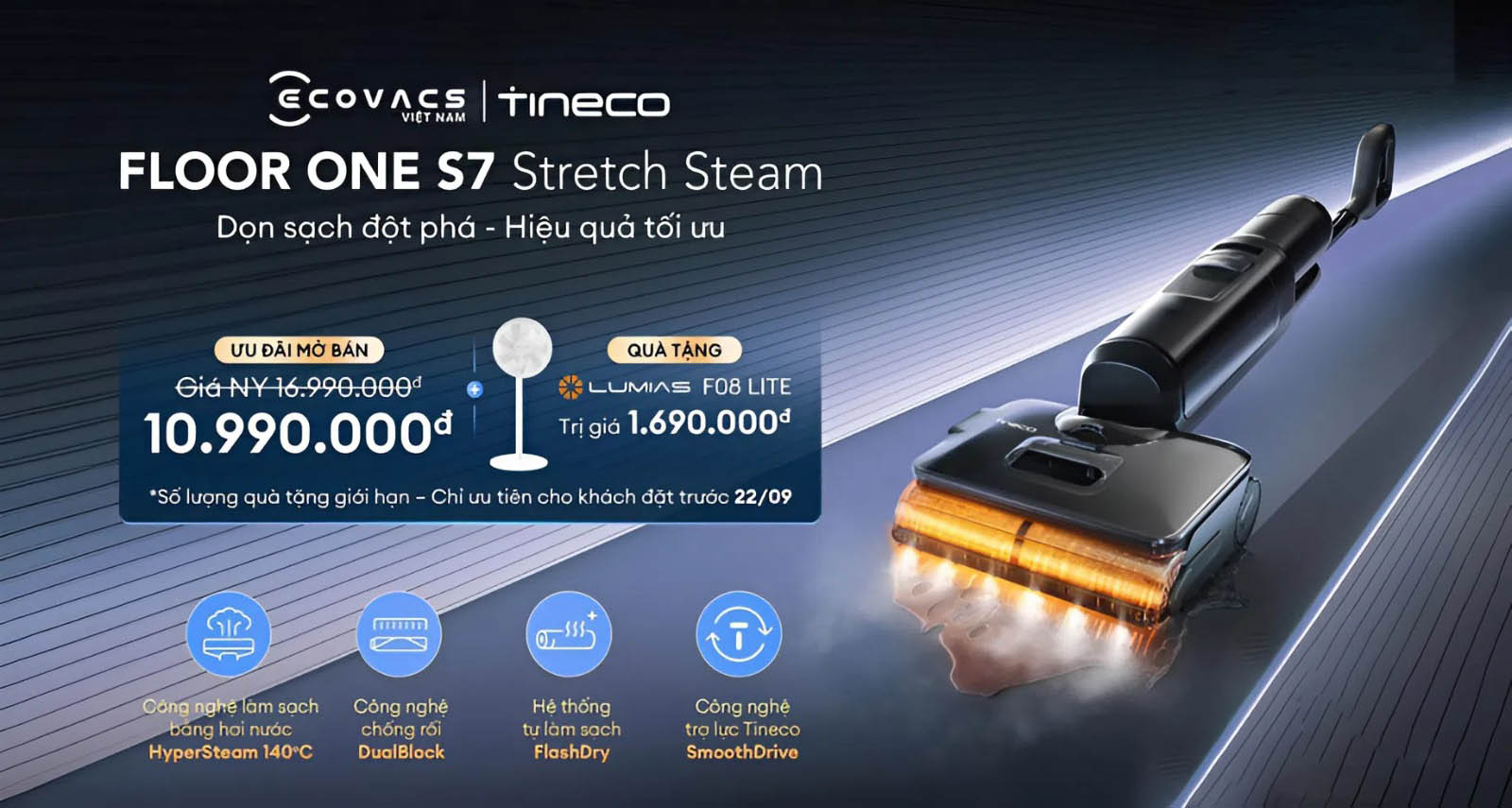 Tineco Floor One S7 ưu đãi mở bán