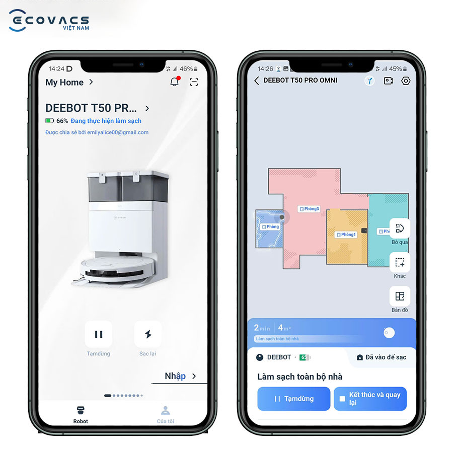 Ecovacs T50 Pro Omni 14