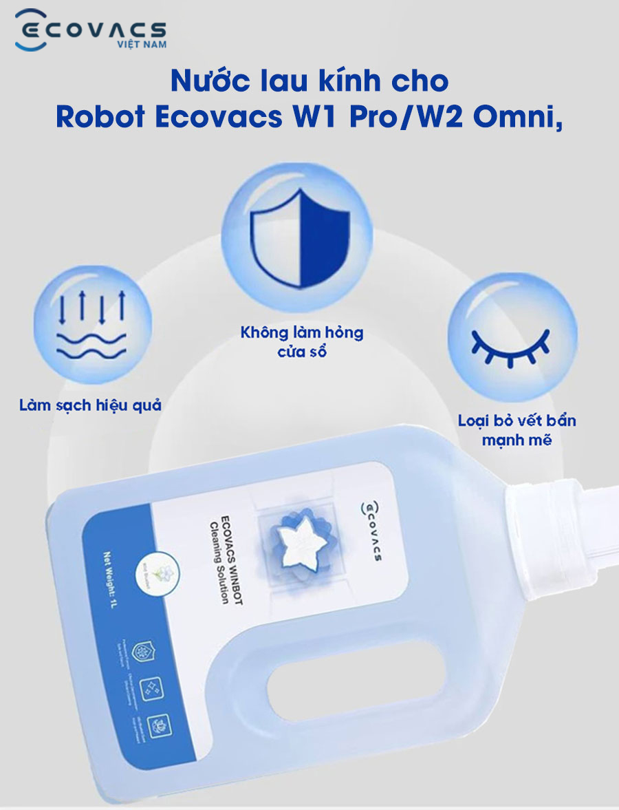 Nước lau kính cho robot lau kính W1 Pro và W2 Pro 