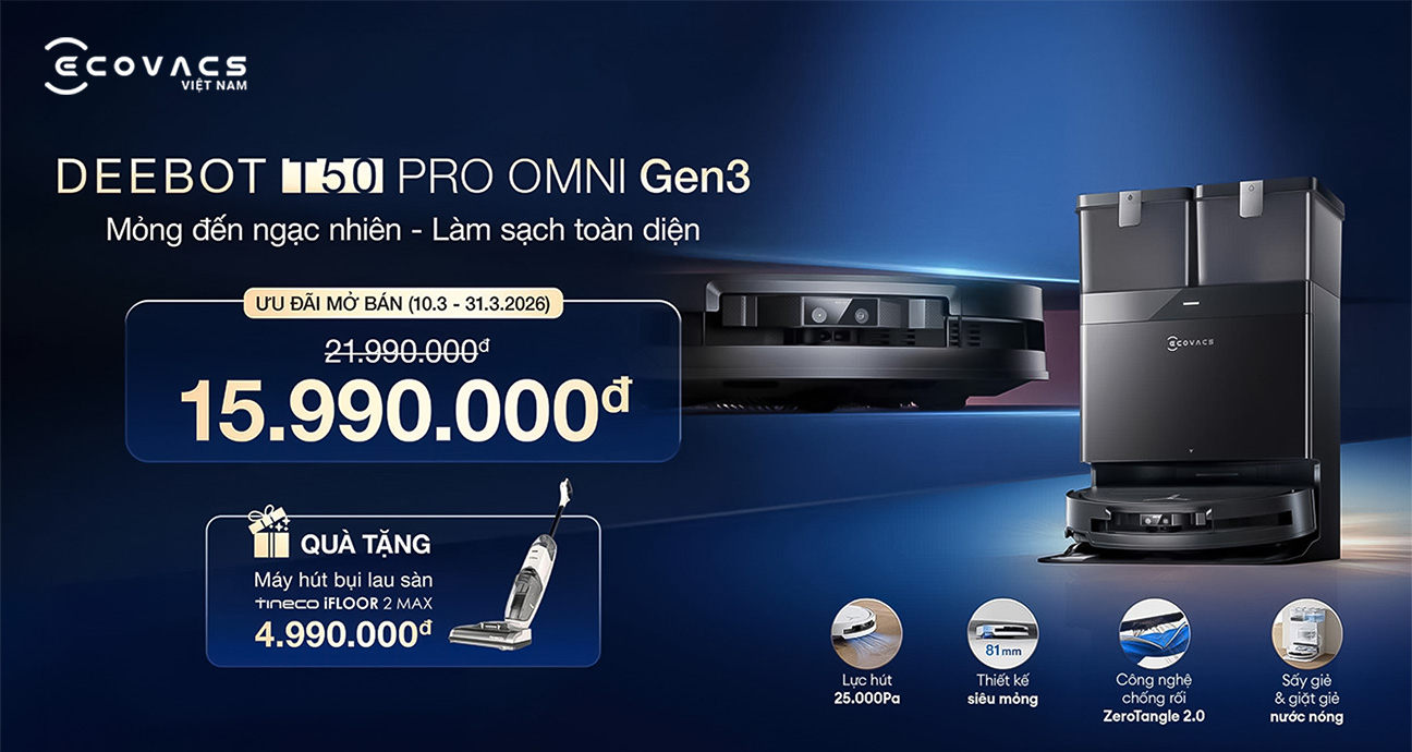 Ecovacs Deebot T50 Pro Omni Gen 3