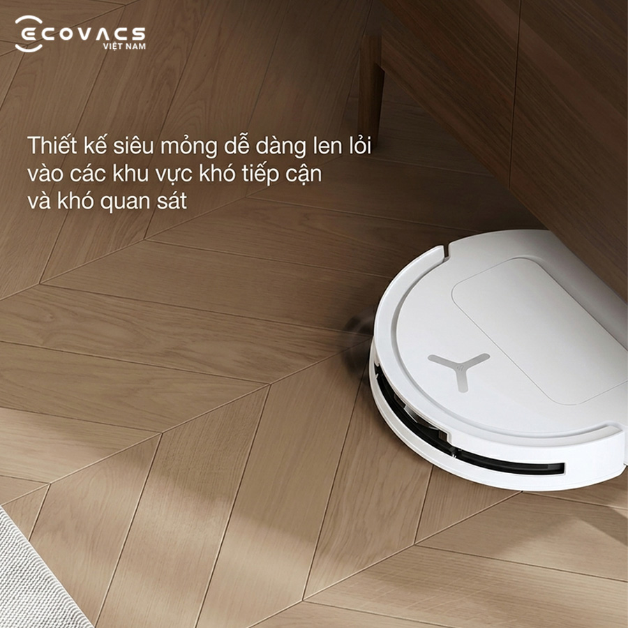 Thiết kế siêu mỏng 81mm với công nghệ LiDAR ẩn - Linh hoạt làm sạch dưới gầm nội thất