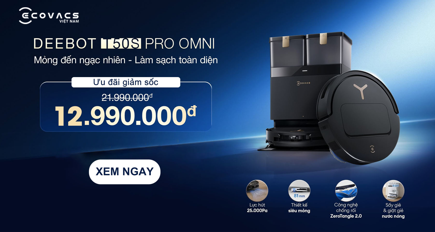 Ecovacs Deebot T50S Pro Omni