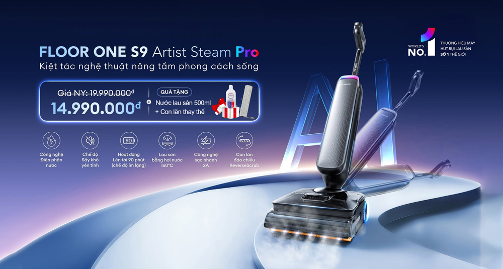 Tineco Floor One S9 Artist Steam Pro