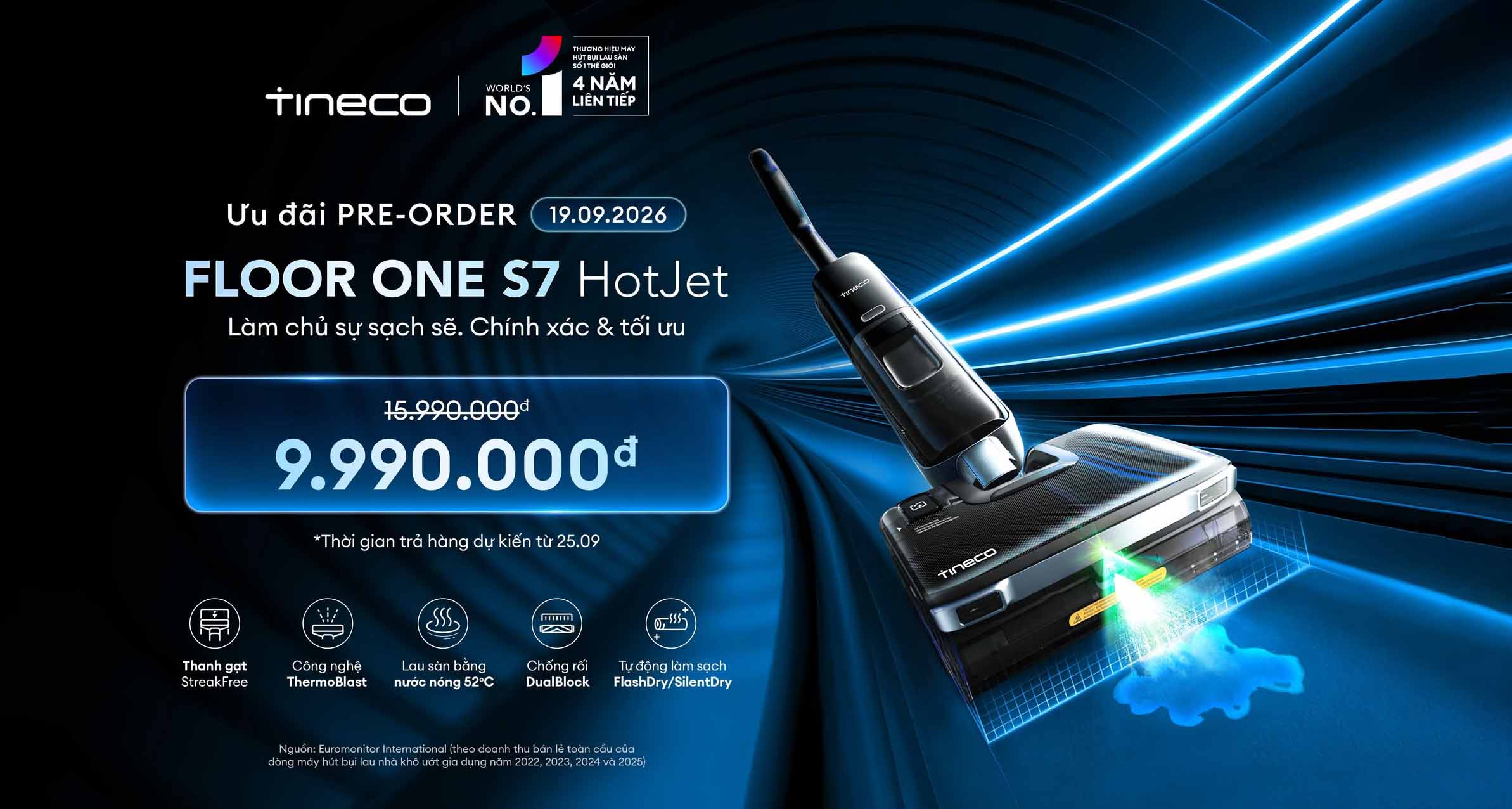 TINECO FLOOR ONE S7 HOTJET