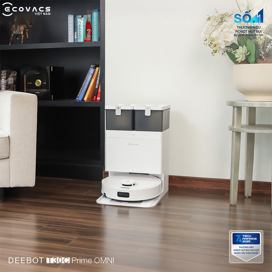 Robot hút bụi lau nhà Ecovacs Deebot T30C Prime Omni